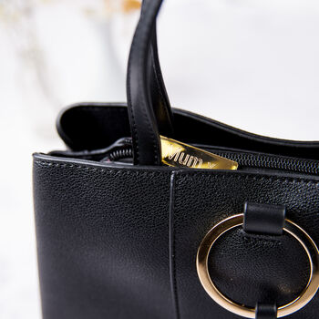 Personalised Black Vintage Style Bag, 3 of 9