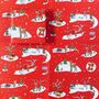 Vintage Style Woodland Christmas Trail Wrapping Paper, thumbnail 3 of 5