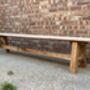Oak Hallway Or Dining Bench, thumbnail 9 of 11
