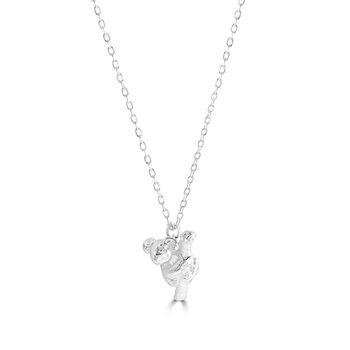 Sterling Silver Koala Necklace With Personalisation, 4 of 11