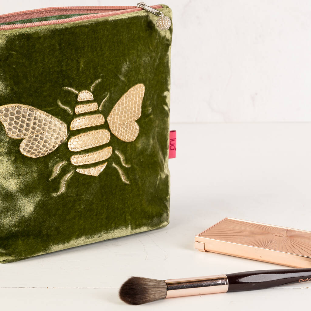 velvet bee make up bag