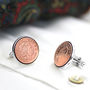 Hallmarked Sterling Silver Lucky Penny Cufflinks, thumbnail 2 of 6
