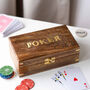 Personalised Luxury Initial Wooden Poker Set, thumbnail 5 of 5