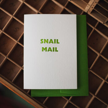 Snail Mail Greetings Card, 2 of 2