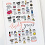 Personalised 30th Pearl Wedding Anniversary Print, thumbnail 7 of 8