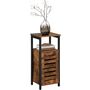Industrial Side Cabinet Bedside Table Nightstand, thumbnail 6 of 7