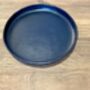 Personalised Dark Blue Round Leather Accessory Tray, thumbnail 2 of 5