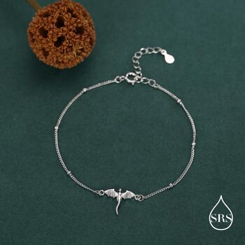 Sterling Silver Dragon Charm Bracelet, 6 of 12