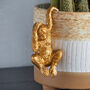 Gold Orangutan Pot Hanger Ornament, thumbnail 1 of 3