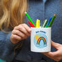 'Crochet Rainbow' Personalised Teacher Pen Pot, thumbnail 1 of 2