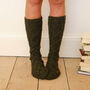 Cosy Aran Knitted Socks, thumbnail 10 of 12