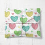Pastel Hearts Wrapping Paper Roll Or Folded, thumbnail 1 of 3