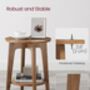 Small Round Table Side Table With Lower Shelf, thumbnail 10 of 11