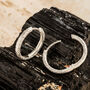 Recycled Silver Antique Large Hoop Earrings, thumbnail 5 of 9