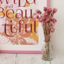 'Wild And Beautiful' Screen Print On Vintage Wallpaper, thumbnail 3 of 4