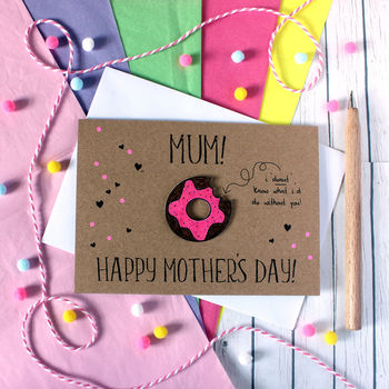 Personalised Donut Mother's Day Card, Card For Mum, 8 of 8