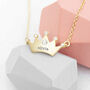 Personalised Kids Princess Crown Necklace, thumbnail 1 of 12