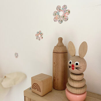 Liberty Fabric Flower Wall Stickers, 9 of 10