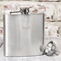Personalised Engraved Message Stainless Steel Hip Flask, thumbnail 4 of 7