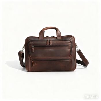 Business Leather Top Handle Briefcase, 9 of 12