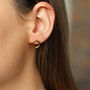 Front Facing Silver And Gold Plated Hoop Earrings, thumbnail 3 of 4