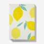 A5 Hardback Notebook Featuring A Spanish Lemon Print, thumbnail 4 of 4