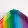 Colourful Rainbow Spots Melamine Tray, thumbnail 4 of 6