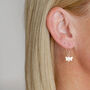 Bee Earrings In Silver, thumbnail 6 of 7