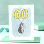 Badger 60th Birthday Card, thumbnail 1 of 8