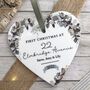 Personalised New Home Christmas Heart Decoration, thumbnail 1 of 3