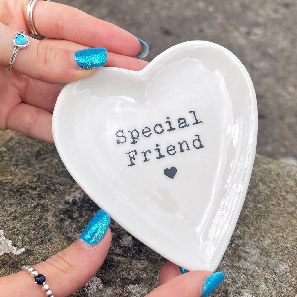Special Friend Ceramic Trinket Dish, 1 of 2