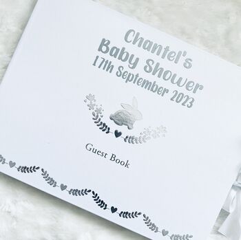 Personalised Baby Guest Book | Baby Shower Guest Book |, 5 of 8