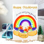 Personalised Rainbow Christmas Card, thumbnail 6 of 8