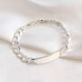 Personalised Sterling Silver Curb Identity Bracelet, thumbnail 5 of 9