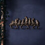 Set Of Six Antique Bronze Cat Hooks, thumbnail 1 of 2