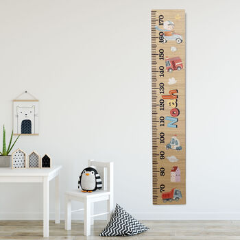Personalised Cute Car Height Chart, 2 of 4