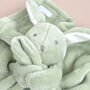 Personalised Green Bunny Comforter, thumbnail 5 of 6