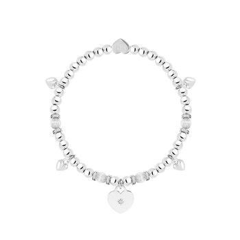 Thank You Sparkling Heart Charm Bracelet In Flower Box, 2 of 4