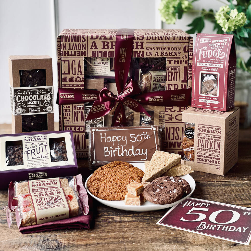 50th Birthday Luxury Treats Hamper By LOTTIE SHAW S
