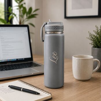 Personalised Stainless Steel 600ml Water Bottle, 3 of 6