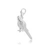 Budgie Charm Sterling Silver, thumbnail 8 of 10