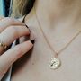 Engraved Sterling Silver Aries Zodiac Necklace, thumbnail 4 of 12