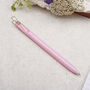 Pastel Pink Ballpoint Pen With Gold Clip, thumbnail 1 of 4