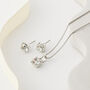 Swarovski Crystal Single Stone Necklace And Earrings, thumbnail 1 of 6