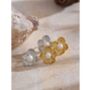 Monaco D’or Gold Pearl Daisy Flower Stud Gift Earrings, thumbnail 4 of 5