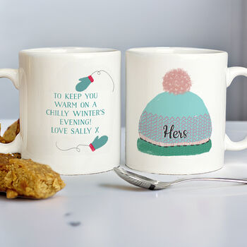 Personalised Woolly Hats Mug Set, 2 of 6