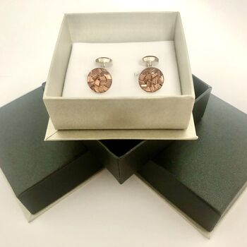 Silver And Copper Cufflinks, 7 of 7