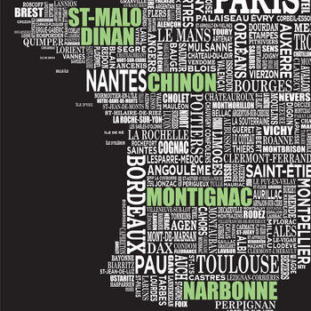 Personalised France Map, 3 of 4