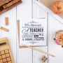 Personalised Teacher Thank You Card, thumbnail 3 of 6