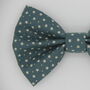 Teal Blue Star Dog Bow Tie, thumbnail 3 of 4